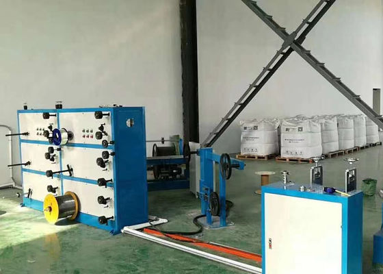 25kw 70kg/H High Speed FTTH Fiber Optic Cables PVC Extruder Machine Production Line